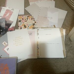 The Happy Planner Pink and Floral Organizer Set